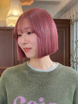 リフ バイ ローバー(Riff by ROVER)&nbsp;切りっぱなしボブ/ピンクベージュ/原宿