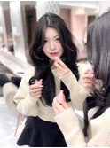 《LUNA》韓国ヘア/くびれ巻き/グレージュ/ツヤカラー