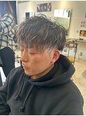 波巻きツイストスパイラルパーマ/フェザーパーマ/眉毛/メンズ