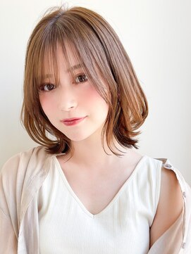 ネイロ 錦糸町(NeiRo) 魅力倍増カールセミディシアーカラーダークアッシュショートヘア