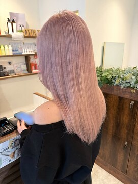 オーバルヘアー(OVAL hair) デザインカラー/ブリーチカラー/透明感カラー/ホワイトピンク
