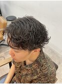 波巻きパーマ
