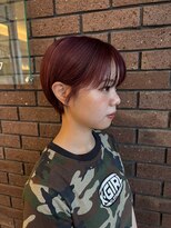 りんごの木セントラル(Central)&nbsp;ワインレッドカラー/ブリーチカラー／ボルドーカラー