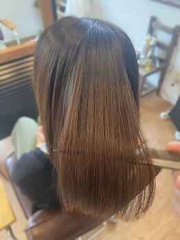 【別府大学10分/月曜営業◎】髪に負担が少ない縮毛矯正・オイルストレート取扱い◎理想のストレート美髪へ*