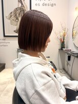 エスデザイン(es design)&nbsp;ミニボブ×酸性ストレート×ピンク