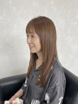 インテグリ オオタ(INTEGRI oota)&nbsp;大人艶髪ストレート＊小顔見せレイヤー×ミルクティーベージュ
