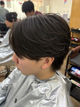 オーシャントーキョー 大阪(OCEAN TOKYO) ワックスなしツーブロックメンズセンターパートニュアンスパーマ