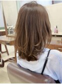 ひし形シルエットで魅せる丸顔/面長改善レイヤーカット
