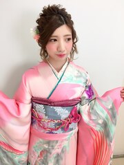 成人式　振袖　卒業式　袴　ヘアアレンジ