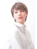 毛先パーマ小顔デジタルパーマことりベージュ