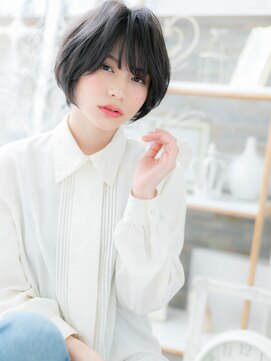 カバーヘア 上尾西口店(COVER HAIR) *mod's上尾*ショートでも◎黒髪ナチュラルくせ毛風カールa