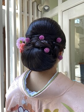 矢島美容室 荻窪店 【矢島美容室】和装シニヨン、袴着付け