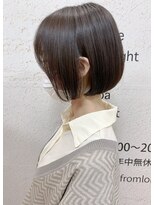 モリオ フロム ロンドン サッポロファクトリー店(morio FROM LONDON)&nbsp;札幌ショート　大人かわいい黒髪ストレートショートボブ