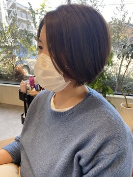 ピシェ ヘア デザイン(Piche hair design) 前髪なし　ショートボブ