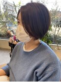 前髪なし ショートボブ