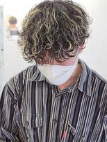 フィフス 原宿(fifth)&nbsp;波巻きスパイラルパーマ刈り上げマッシュハイライトメッシュ