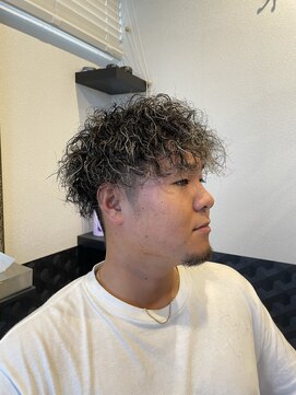 hair salon 華化 スパイラルメッシュパーマ