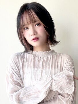 リジェール 鶴舞店 フェイスフレーミング、外はねボブ