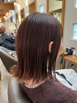 リアンヘアデザイン(Lian hair design) 白髪ぼかし/外ハネボブ