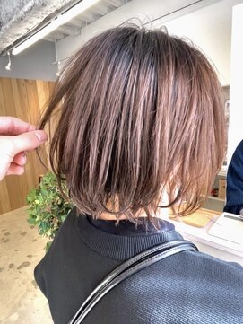 ユートラクト 守口竜田通り店(U-tract) 切りっぱなしボブ_20代30代40代_シースルー