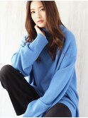 ダークアッシュ美髪ミストバング艶感エアリーカールうるツヤ