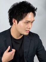 プレミアムバーバー 原宿店(PREMIUM BARBER produce by HIRO GINZA)&nbsp;刈り上げないショート×アップバング