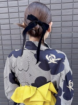 ハイバレーヘアーメゾン(HIGH VALLEY HAIRMAISON) 浴衣ヘアセットカチモリヘアロングヘアアレンジ岡山南中央町