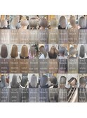寒色系カラーのヘアカタログ