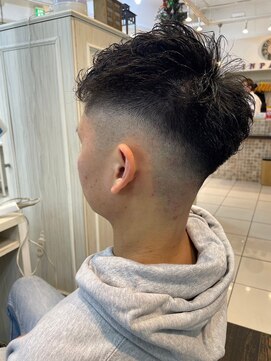 インパークス 綾瀬店(INPARKS) スパイキーショートアップバングメンズショート刈り上げフェード