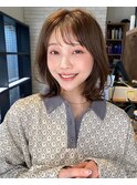 20代30代40代抜け感ショートレイヤーミルクティベージュ