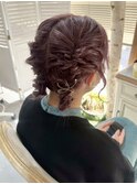 ALMO◎結婚式ヘアアレンジ【ツイン編み込み】
