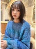 イヤリングカラー 縮毛矯正 韓国風 ダブルカラー 髪質改善5701