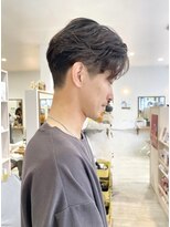 エルフ(elf)&nbsp;センターパートニュアンスパーマフェザーパーマシャドウパーマ