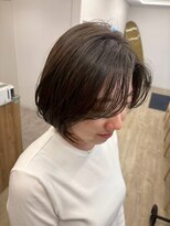 ヌビラ(Nubira) 切りっぱなしボブ/透明感暗めカラー/西千葉