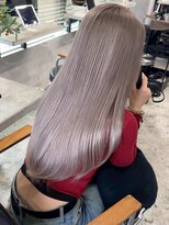 アポロ 横浜駅店(apollo)&nbsp;xカラー/ホワイトグレージュ/レイヤーカット/チェリーブラウン