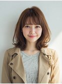 赤羽駅オリーブグレーココアベージュ小顔