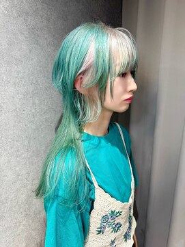 リラス 博多(rilas) デザインカラー　ロングウルフ