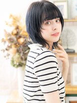 カバーヘア ブリス 大宮西口(COVER HAIR bliss) ぱっつん前髪大人ガーリー小顔ハッシュカットh4大宮20代30代40代