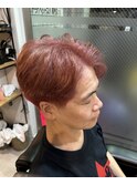 毛流れ　ツーブロック　刈り上げ　