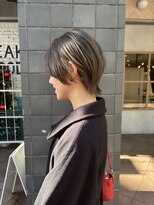 トマト(TOMTO)&nbsp;【RYOHEI】ショートウルフ_ベージュカラー_レイヤーカット