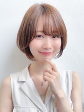 ウィズ 新松戸店(Wiz)&nbsp;やわらか丸みボブ/透明感ブラウン/大人可愛いボブ/小顔ボブ