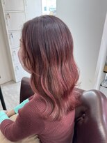 リシャルム 新保店(Re charme) 【可愛さアップ】レッド×グラデーションカラー