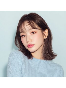 アンサ 長岡天神店(ANSA) 大人可愛いナチュラルミディボブ