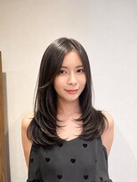 ヘアーアンドファッションシオミエイチ (hair＆fashion shiomi H)&nbsp;ミディアムレイヤーカット