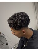 ラルフカール　毛流れセンターパート