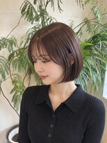 フゥカ 売市店(fuka)&nbsp;【まとまるボブ】大人可愛いボブ×ブラウンカラー　八戸