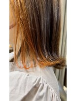 ボブ屋&nbsp;インナーカラー×オレンジ
