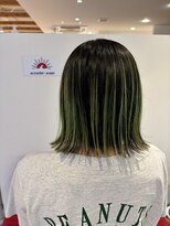 アズールサン 草加西口店(azule-sun)&nbsp;デザインカラー,グラデーション,グリーンカラー,ブリーチ/草加