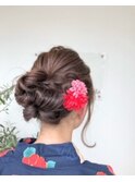 ふんわり編み込みヘアアレンジ♪