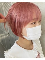 ガルボ ヘアー(garbo hair)&nbsp;#ピンク#ショートヘア#ピンクカラー#やわらかい#下村カラー